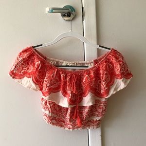 Cropped Off The Shoulder Summer Top